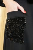 Soft Tech Sequin Pocket Shelby Pant Black /9=